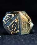 URWizards D&D Labradorite Engraved Dice Set Bard Style - Urwizards