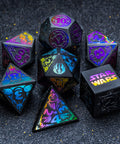 URWizards Obsidian Raised Plating Number Dice Set Star Wars - Urwizards