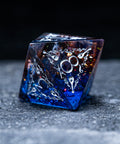 URWizards D&D Resin Dawn Glitter Engraved Dice Set Bard Style - Urwizards