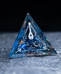 URWizards D&D Resin Dawn Glitter Engraved Dice Set Bard Style - Urwizards