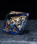 URWizards D&D Resin Night Neon Engraved Dice Set Bard Style - Urwizards