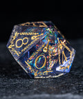 URWizards D&D Resin Night Neon Engraved Dice Set Bard Style - Urwizards
