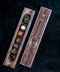 URWizards Engraved Walnut D&D Dice Box Bard Style - Urwizards