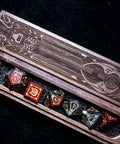 URWizards Engraved Walnut D&D Dice Box Bard Style - Urwizards