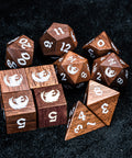 URWizards D&D Walnut Wood Dice Set - Urwizards