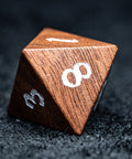 URWizards D&D Walnut Wood Dice Set - Urwizards