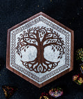 URWizards Engraved Walnut D&D Dice Box Tree - Urwizards