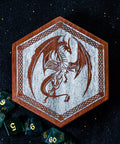 URWizards Engraved Padauk D&D Dice Box Dragon - Urwizards