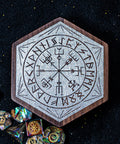 URWizards Engraved Walnut D&D Dice Box Nordic - Urwizards