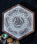 URWizards Engraved Walnut D&D Dice Box Odin's Horn - Urwizards