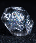URWizards D&D Liquid Heart Resin Engraved Dice Set Dark - Urwizards