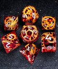 URWizards D&D Sharp Edge Gear Resin Dice Set - Urwizards