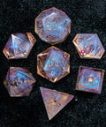 URWizards D&D Resin Fairy Engraved Dice Set Lunar Eclipse - Urwizards