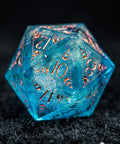 URWizards D&D Resin Ocean Engraved Dice Set Lunar Eclipse - Urwizards