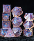 URWizards D&D Resin Fairy Engraved Dice Set Lunar Eclipse - Urwizards