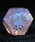 URWizards D&D Resin Fairy Engraved Dice Set Lunar Eclipse - Urwizards