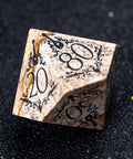 URWizards D&D Picture Jasper Engraved Dice Set Bard Style - Urwizards