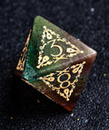 URWizards D&D Indian Agate Engraved Dice Set Bard Style - Urwizards
