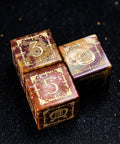 URWizards D&D Indian Agate Engraved Dice Set Bard Style - Urwizards