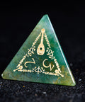 URWizards D&D Indian Agate Engraved Dice Set Bard Style - Urwizards