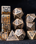 URWizards D&D Picture Jasper Engraved Dice Set Bard Style - Urwizards