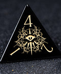 URWizards D&D Obsidian Engraved Dice Set Warlock Style - Urwizards