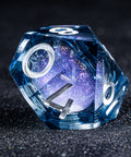 URWizards D&D Starry Liquid Heart Resin Engraved Dice Set - Urwizards