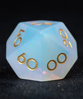 URWizards D&D Opalite Gemstone Engraved Dice Set F*CK Style - Urwizards