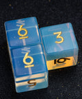 URWizards D&D Opalite Gemstone Engraved Dice Set F*CK Style - Urwizards