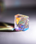 URWizards Dnd Dichroic Prism  Glass Engraved Dice Set Dagger Rogue Style - Urwizards