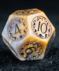 URWizards D&D Coral Fossil Engraved Dice Set Lunar Eclipse - Urwizards