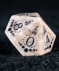 URWizards D&D Coral Fossil Engraved Dice Set Lunar Eclipse - Urwizards