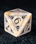 URWizards D&D Coral Fossil Engraved Dice Set Lunar Eclipse - Urwizards