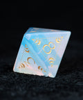 URWizards D&D Opalite Engraved Dice Set Lunar Eclipse - Urwizards