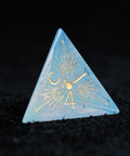 URWizards D&D Opalite Engraved Dice Set Lunar Eclipse - Urwizards