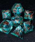 URWizards D&D Resin Eternally Forest Engraved Dice Set Warlock Style - Urwizards