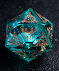 URWizards D&D Resin Eternally Forest Engraved Dice Set Warlock Style - Urwizards