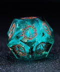 URWizards D&D Resin Eternally Forest Engraved Dice Set Warlock Style - Urwizards