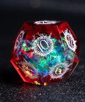 URWizards D&D Resin Toxic Glitter Engraved Dice Set Warlock Style - Urwizards