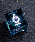URWizards D&D Carnival Liquid Heart Resin Engraved Dice Set - Urwizards