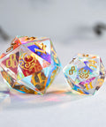 URWizards Dnd Engraved Giant 30mm D20 Engraved Moon & Star - Urwizards