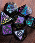 URWizards Obsidian Raised Plating Dice Set Paladin - Urwizards