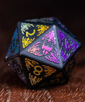 URWizards Obsidian Raised Plating Dice Set Paladin - Urwizards