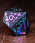 URWizards Obsidian Raised Plating Dice Set Paladin - Urwizards