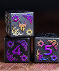 URWizards Obsidian Raised Plating Dice Set Paladin - Urwizards
