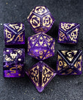 URWizards Amethyst Engraved Dice Set Paladin - Urwizards