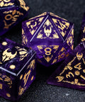 URWizards Amethyst Engraved Dice Set Paladin - Urwizards