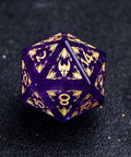 URWizards Amethyst Engraved Dice Set Paladin - Urwizards