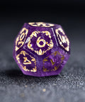 URWizards Amethyst Engraved Dice Set Paladin - Urwizards