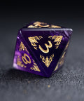 URWizards Amethyst Engraved Dice Set Paladin - Urwizards